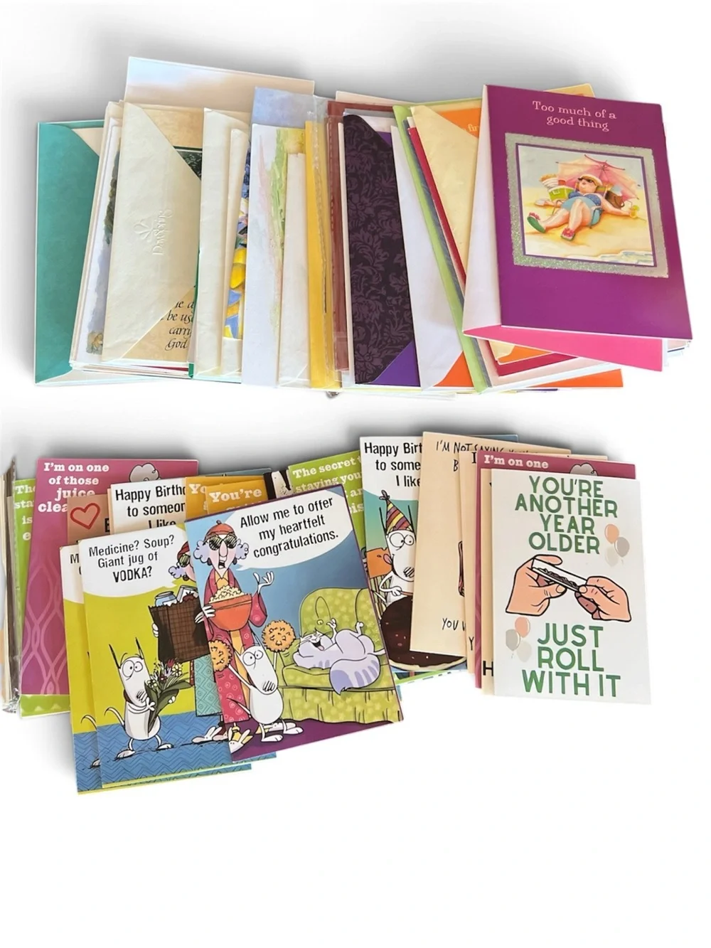 Assorted Colorful Greeting Card Pack - Mixed Birthday & Occasion Cards